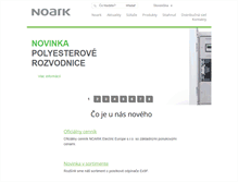 Tablet Screenshot of noark-electric.sk